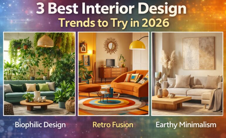 3 Best Interior Design Trends to Try in 2026